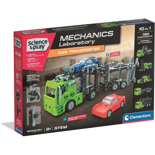 Clementoni Science Mechanics Laboratory "Car Transporter - Камион за коли"(8+год.)